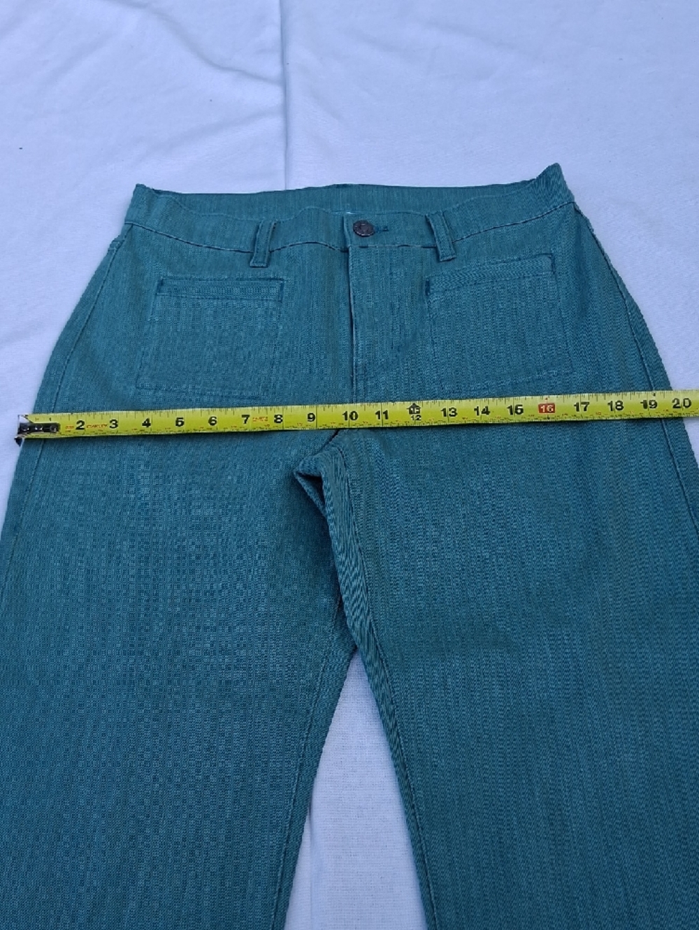 CAbi Teal-Green Straight-Leg Jeans - Picture 12 of 16